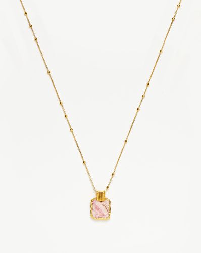 Lena Charm Necklace | 18ct Gold Plated/Rhodochrosite - Missoma - Modalova