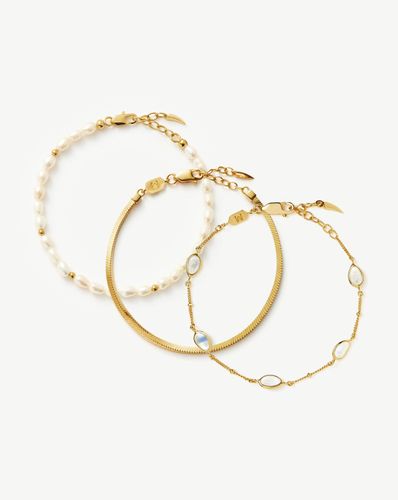 Savi Signature Hoop Set | Gold/Mixed Metal - Missoma - Modalova
