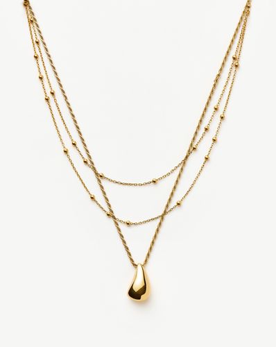 Savi Droplet Pendant & Double Necklace Set | 18ct Gold Vermeil - Missoma - Modalova