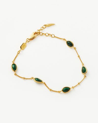 Magma Gemstone Charm Bracelet | 18ct Gold Vermeil on Recycled Sterling Silver - Missoma - Modalova