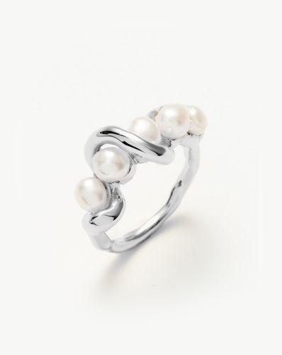 Molten Pearl Twisted Stacking Ring - Missoma - Modalova