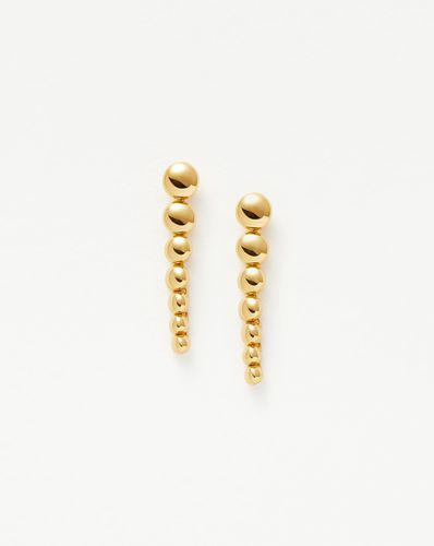 Beaded Drop Earrings | 18ct Gold Vermeil - Missoma - Modalova