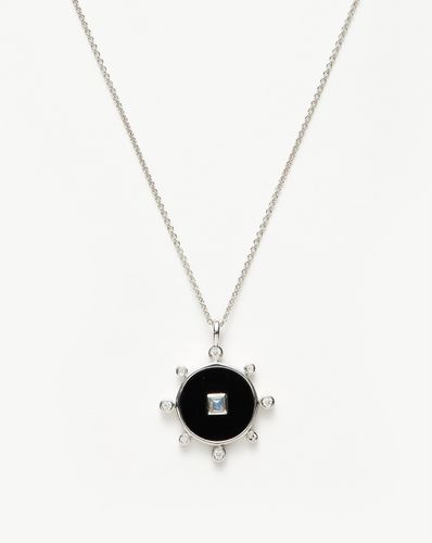 Black Onyx Amulet Pendant Necklace | Sterling Silver/Black Onyx - Missoma - Modalova