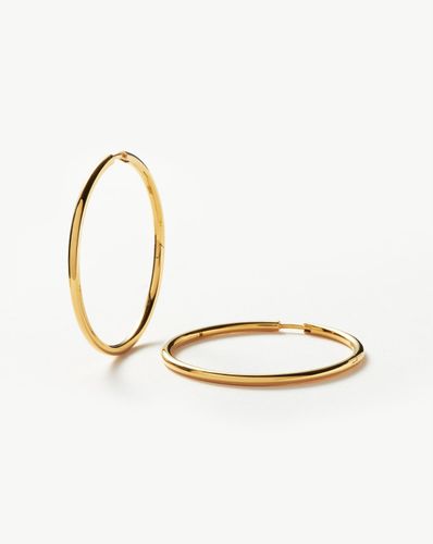 Classic Large Hoop Earrings | 18ct Gold Vermeil - Missoma - Modalova