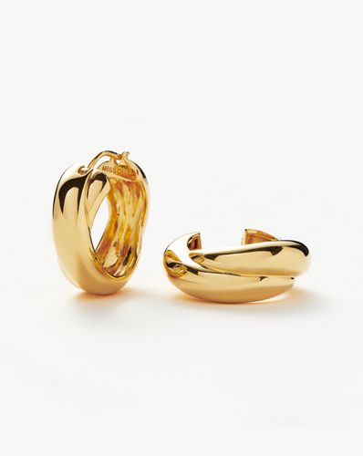 Lucy Williams Chunky Medium Entwine Hoop Earrings | 18ct Gold Plated - Missoma - Modalova