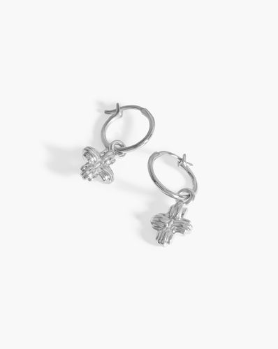 Lucy Williams Cross Charm Hoop Earrings - Missoma - Modalova