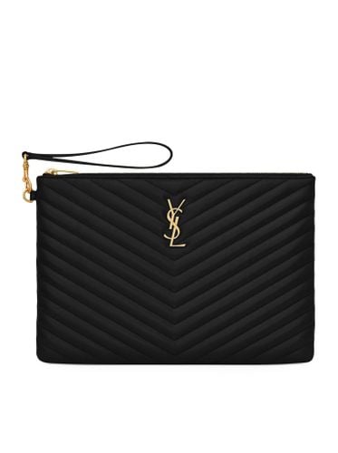 CASSANDRE MATELASSÉ QUILTED LEATHER TABLET BAG - Woman - Saint Laurent - Modalova