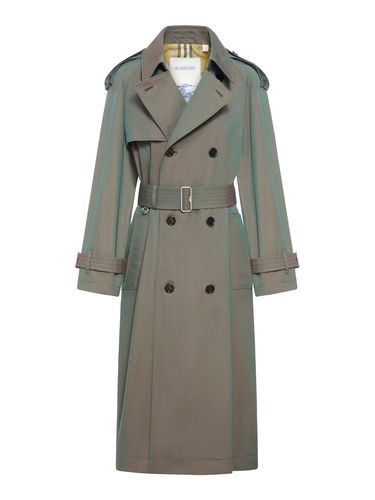 Long cotton trench coat - - Woman - Burberry - Modalova