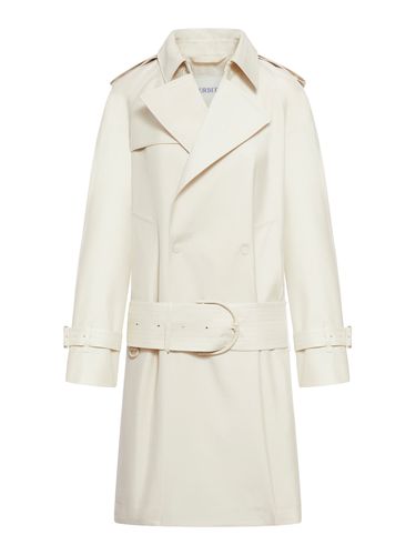 Medium trench coat in silk blend - - Woman - Burberry - Modalova