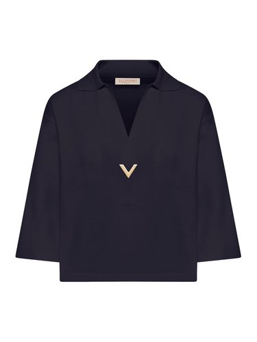 Knitted polo shirt - Woman - Valentino Garavani - Modalova