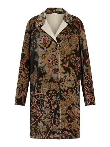 FLORAL PAISLEY VELVET COAT - Woman - Etro - Modalova