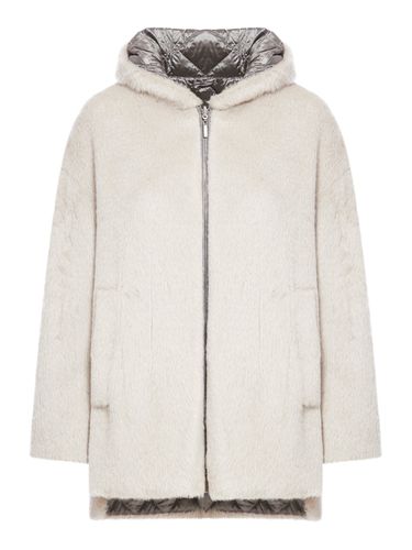 Reversible down jacket in alpaca and wool - Woman - Max Mara The Cube - Modalova