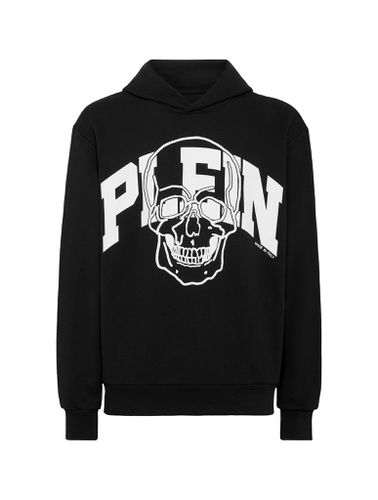 Skull logo-print cotton hoodie - - Man - Philipp Plein - Modalova