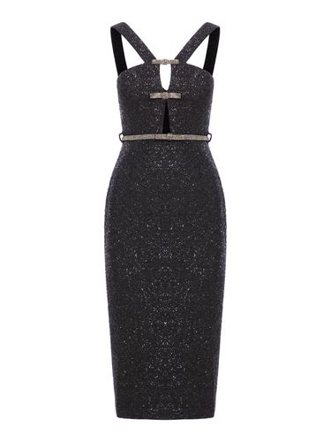 Tinsel boucle midi dress - Woman - Self-portrait - Modalova