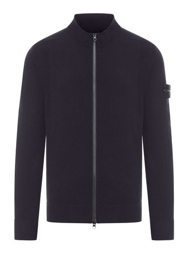 Wool sweatshirt with zip - Man - Stone Island - Modalova