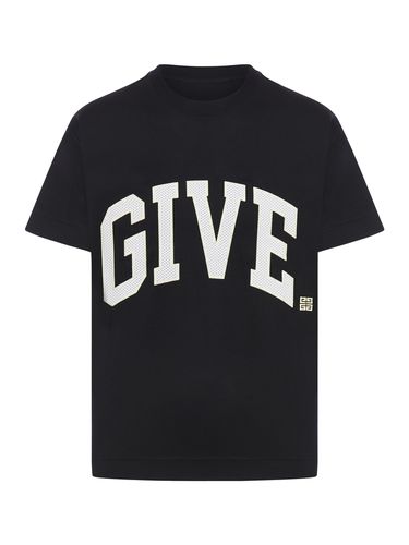 T-shirt with embroidered logo - - Man - Givenchy - Modalova