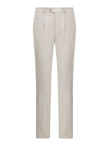 COTTON BLEND CHINO PANTS - Man - Brunello Cucinelli - Modalova