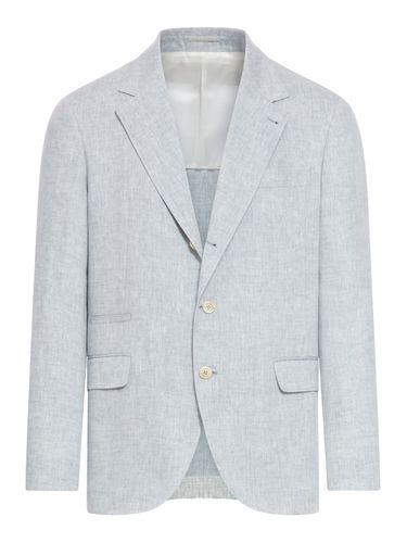 LINEN BLAZER - Man - Brunello Cucinelli - Modalova