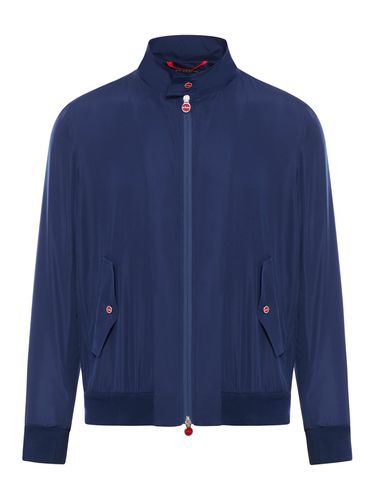 SATIN FABRIC ZIP-UP JACKET - Man - Kiton - Modalova