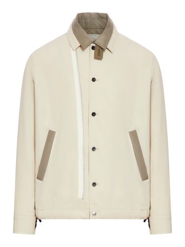 TWILL LAYERED BLOUSON WITH NYLON INSERTS - Man - Sacai - Modalova