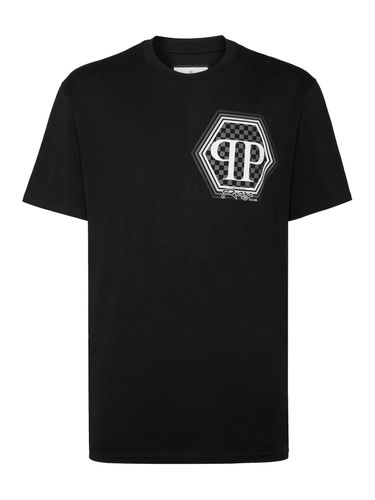 SHORT SLEEVE T-SHIRT WITH PRINTED LOGO - Man - Philipp Plein - Modalova