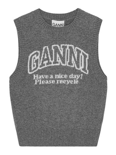 GRAPHIC WOOL VEST - Ganni - Woman - Ganni - Modalova