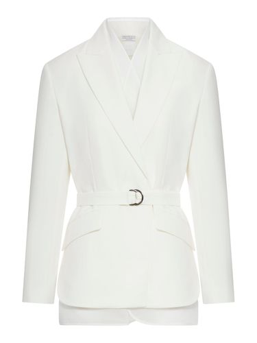 BLAZER WITH JEWELRY DETAIL - Woman - Brunello Cucinelli - Modalova