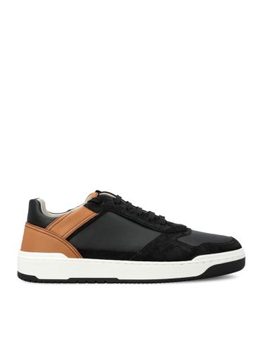 Leather and suede sneakers - Man - Brunello Cucinelli - Modalova