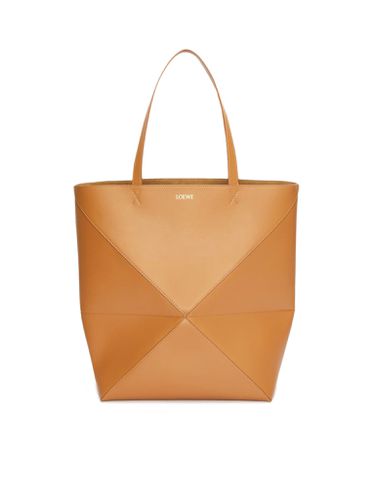 Puzzle Fold Tote XL bag in shiny calfskin - Woman - Loewe - Modalova