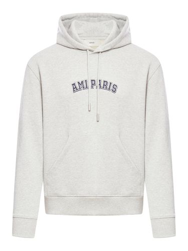 COTTON HOODIE WITH LOGO - Man - Ami Paris - Modalova