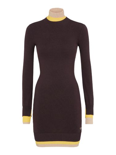 Dark purple wool dress - Woman - Fendi - Modalova