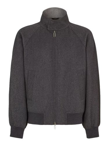 Grey Cashmere Bomber - Fendi - Man - Fendi - Modalova