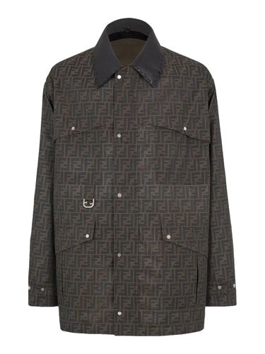 Blouson in waxed FF Jacquard - Man - Fendi - Modalova