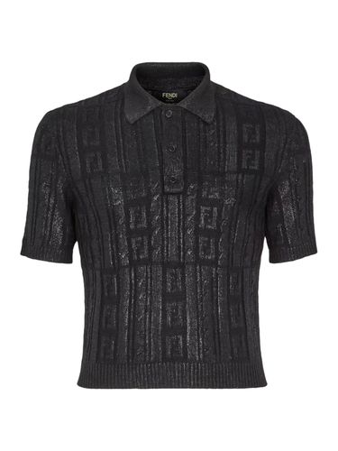 Black wool polo - Fendi - Man - Fendi - Modalova