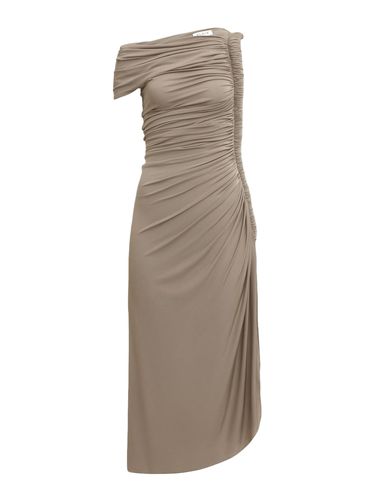 DRAPED DRESS IN SOFT JERSEY - Woman - Alaia - Modalova