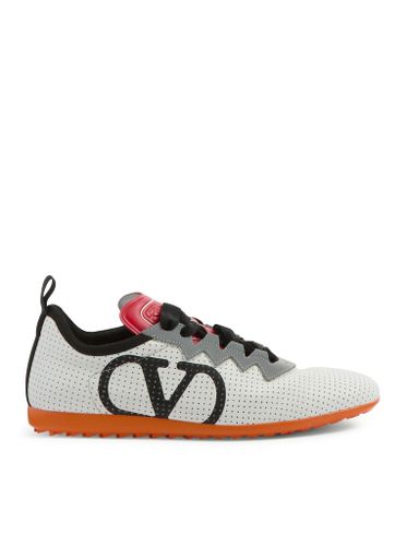 CHROMATHON SNEAKER IN PERFORATED NAPPA - Woman - Valentino Garavani - Modalova