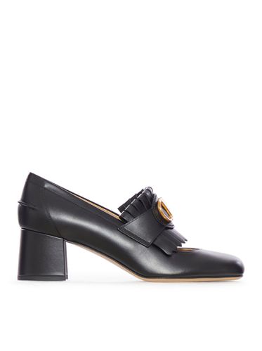 SMOOTH CALFSKIN LEATHER SHOES WITH VLOGO - Woman - Valentino Garavani - Modalova