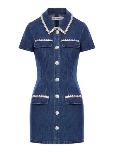 SHORT DENIM DRESS - Woman - Self-portrait - Modalova