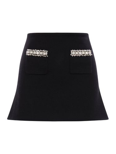 MINI SKIRT WITH DECORATIONS - Woman - Self-portrait - Modalova