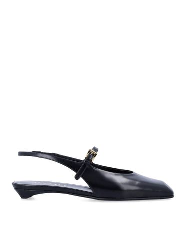 SMOOTH LEATHER SLINGBACK BALLERINAS - Woman - Prada - Modalova