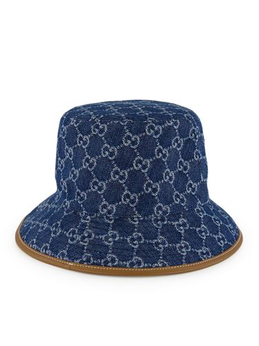 DENIM BUCKET WITH ALLOVER GG LOGO - Woman - Gucci - Modalova