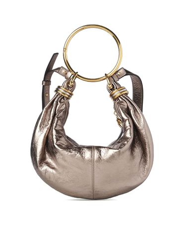 BRACELET HOBO BAG SMALL IN METALLIC LEATHER - Woman - Chloe` - Modalova