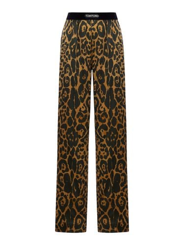 PRINTED SILK TROUSERS - Woman - Tom Ford - Modalova