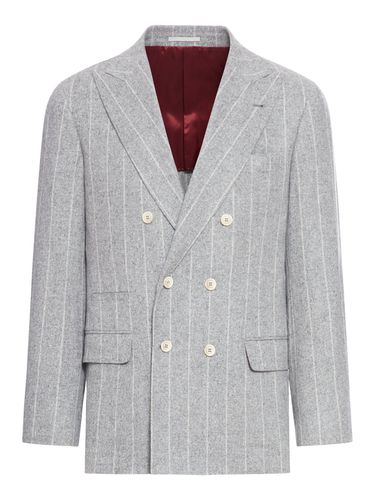 Pinstripe Blazer - Man - Brunello Cucinelli - Modalova