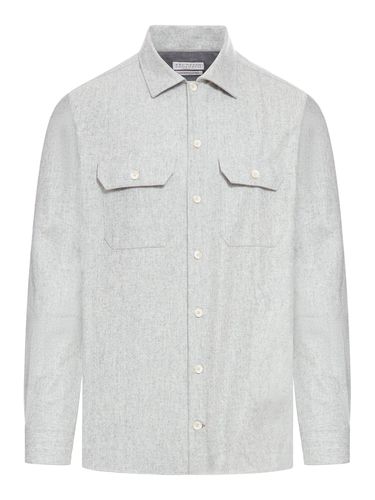 Mixed shirt - Man - Brunello Cucinelli - Modalova