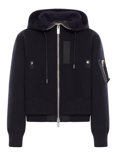 HOODIE WITH NYLON INSERTS - Woman - Sacai - Modalova