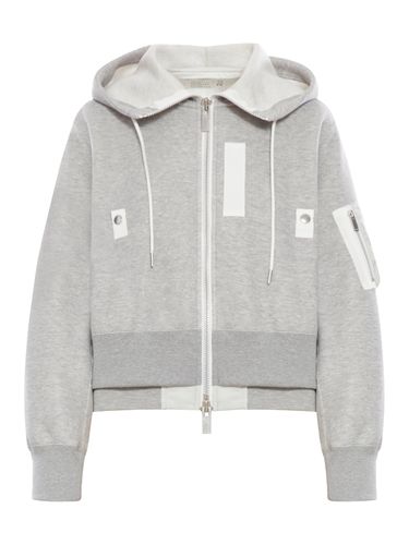 HOODIE WITH NYLON INSERTS - Woman - Sacai - Modalova