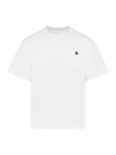 T-SHIRT WITH EMBROIDERED LOGO - Man - Sacai - Modalova