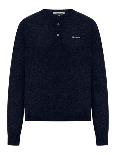 CREW NECK CASHMERE SWEATER - Woman - Miu Miu - Modalova