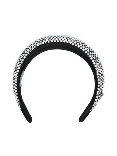 Crystal-embellished silk headband - - Woman - Prada - Modalova